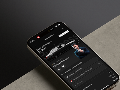 High-End Chauffeur Service App android app apple design interface ios minimal mobilapp mobile app mobile screens ui uiux ux