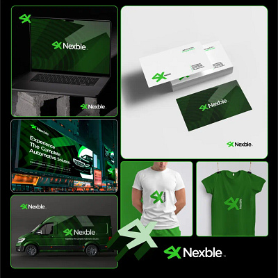 Nexble ™ Brand Identity 3d animation branding graphic design logo motion graphics ui