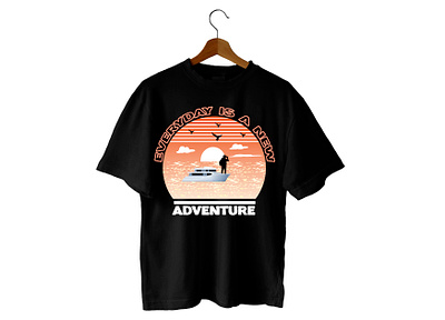 Adventure hiking tshirt adventuretshirt branding custom design facebook graphic design hikingtshirt illustration marketing motivationaltshirt tshirt typography