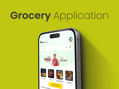 Grocery Delivery app branding design graphic design ui ux