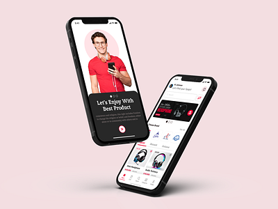 🛍️ E-Commerce headphone Mobile App animation app design buy dipa inhouse ecommerce fashion item list marketplace mobile app mobile design onlineshop saas sell shop shopify shopping startup store ui ui design