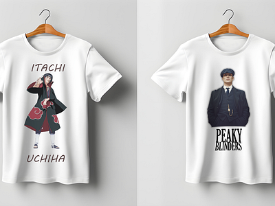 Trendy T-Shirt Design graphic design itachi mockup naruto peaky blinders photoshop t shirt