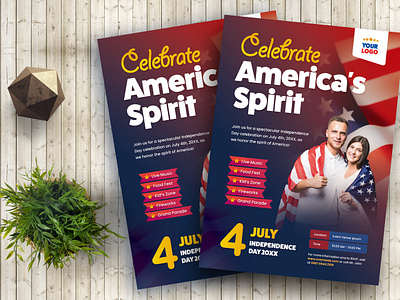 US Independence Day Celebration Flyer design flyer flyer design graphic design independence politic print design print template