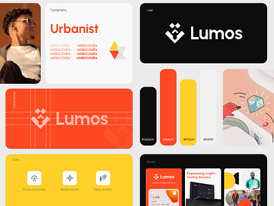 Lumos Branding - Digital Business Analytics Platform brand brand identity branding case study graphic design guideline identity logo logomark logotype marketing saas ui visual identity