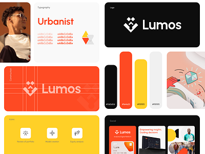 Lumos Branding - Digital Business Analytics Platform brand brand book brand identity branding graphic design guideline identity logo logomark logotype marketing saas visual identity