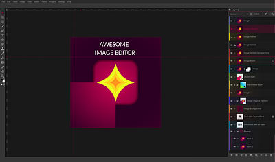 UI for a new open source image editor graphic design inkscape opensource ui