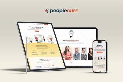 Websire Design for PeopleCues | Doodle | UI Design cartoon creative website doodles modern website software website website layout