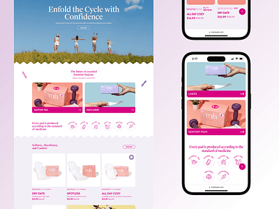 Designed a website for MIA - My Inner Ally aboxagency branding design digital agency e commerce e commerce website hygiene care online store period positivity period products project case study project showcase sanitary pad shopify development shopify store uiux design web development website design womens health y visual identity