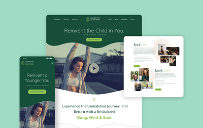 Sanjeevini Life Care Website Design consulting fahaddesigns feel well healthcare healthcare and well being intuitive navigation landing screen longevity look weel mind soul one page perfomr well user centric user experience website design well being wellness