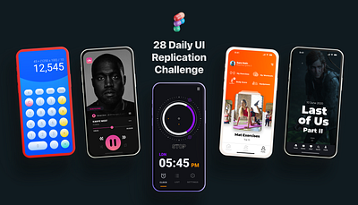 28 Daily UI Replication Challenge | Practice Project design challenge product design ui design ux design