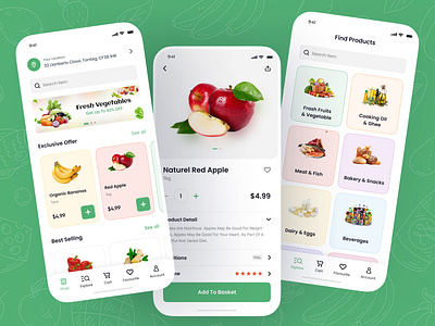 Grocery app design appdesign appdesignidea appuiux design graphic design groceryapp groceryappdesign ui ux