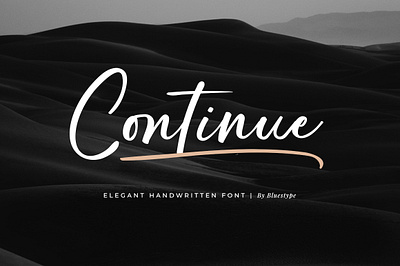 Continue - Elegant Handwritten Font branding font calligraphy design elegant font design fonts free font illustration logo modern natural simple type typography