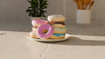 my first 3D donuts 3d