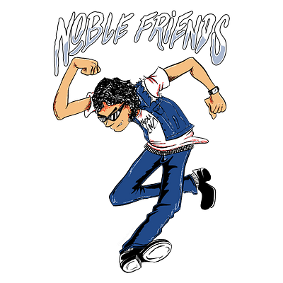 Noble Friends animation artwork band branding design graphic design illustration logo punk ui