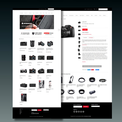 A stunning e-commerce website dedicated to cameras! 📸 e commerce ecommerce homepage imtiazinkweb landing page portfolioro responsive user interface web design website design wordpress