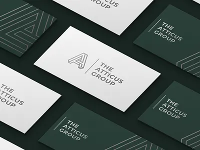 The Atticus Group a abstract brand brand identity branding design identity letter a logo shape