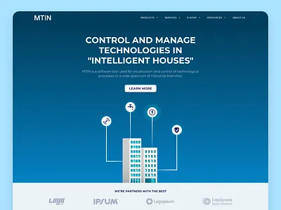 Smart House Software Landing Page Exploration design hero section illustration intelligent landing page logo saas smart smart house smart software software ui ux web webdesign