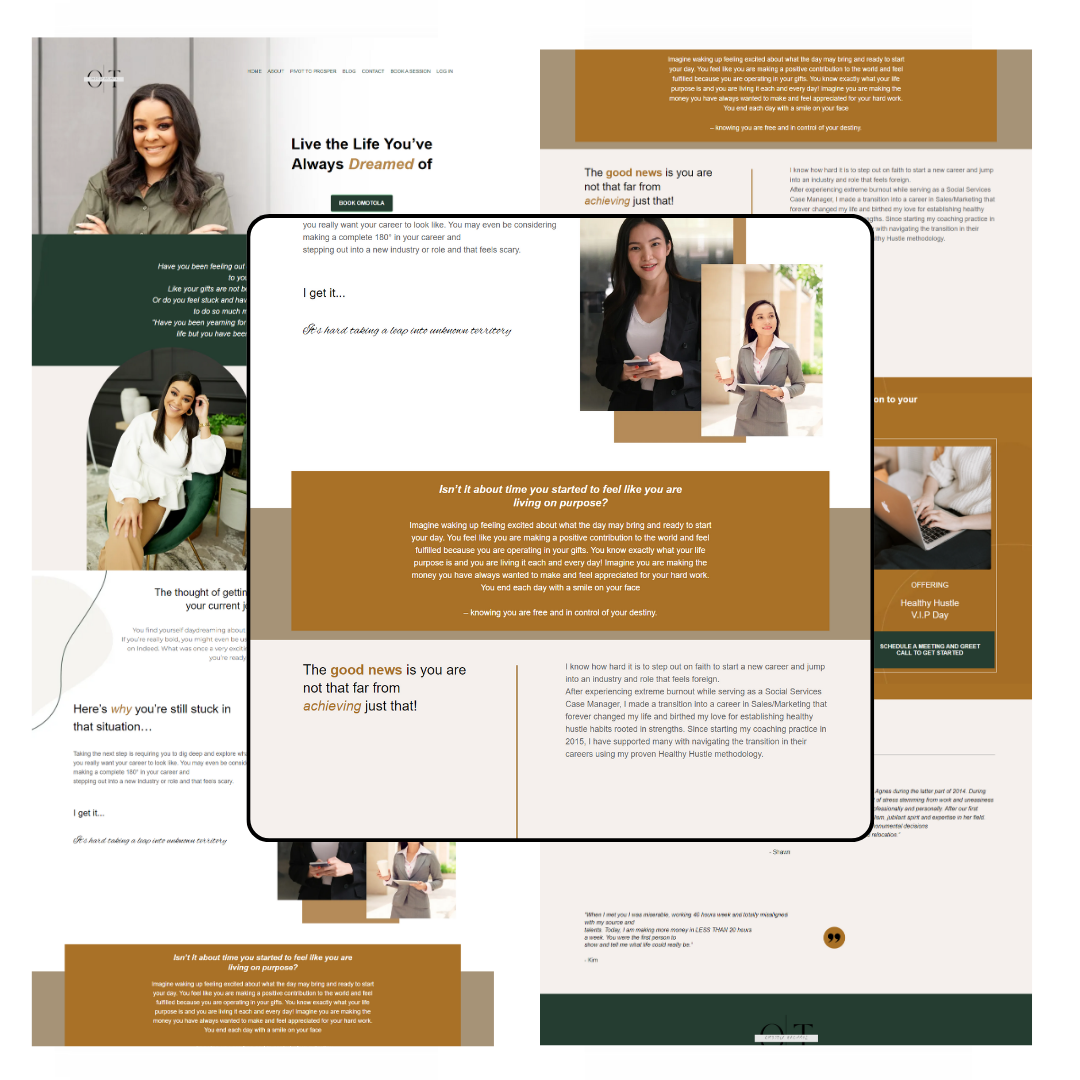 Example of Website Design & Sales Funnel Strategies