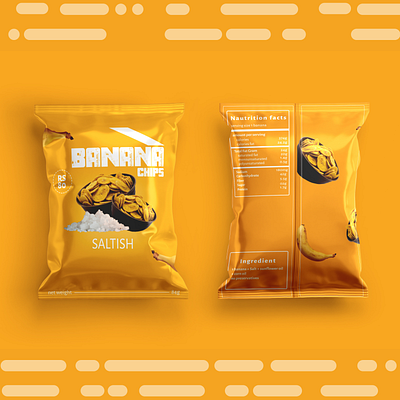 BANANA CHIPS - PACKAGING DESIGN adobe illustrator adobe photoshop beverage packaging chips packaging design food packaging graphic design packaging packaging design