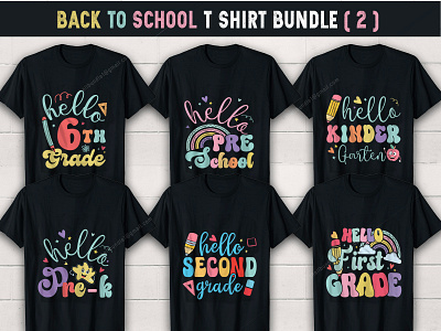 Back to school T-Shirt Design Bundle [ 2 ] back to school best t shirt bulk t shirt custom t shirt custom t shirt design design design t shirt school t shirt t shirt design tshirt design