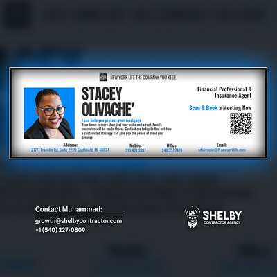 Profile Banner for Stacey at NewYorkLife | Flyer Design banner branding design fb cover flyer graphic design illustration linkedin banner logo photoshop poster ui vector youtube banner