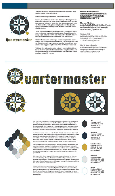 Quartermaster Branding branding graphic design logo