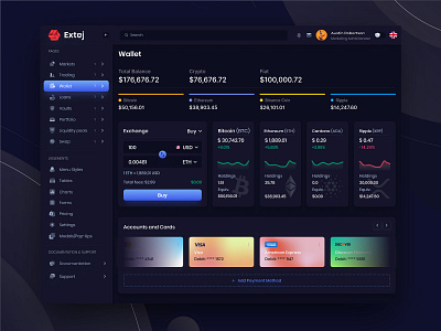 Wallet Page for Financial Admin & Dashboard React Web Template admin dashboard admin panel admin template admin ui crypto dashboard crypto wallet crypto wallet ui cryptowallet dashboard dashboard design dashboard ui digital wallet financial dashboard react react app saas dashboard template wallet wallet app web template