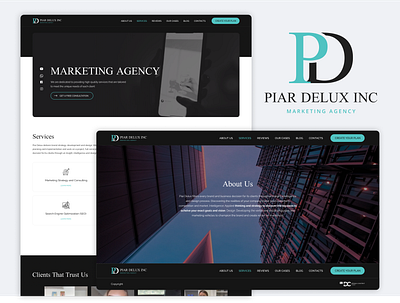 Corporate Website for Marketing Agency color colors design elementor figma identity interface logo redesign site typography ui uiux ux uxui web web site website wordpress wp