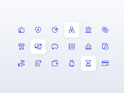 Financial Icon Set icon icon design icon set iconography