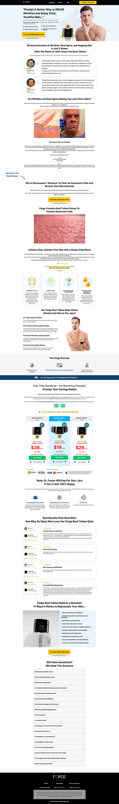 Forgeskin funnel funnelish landing page sales funnel