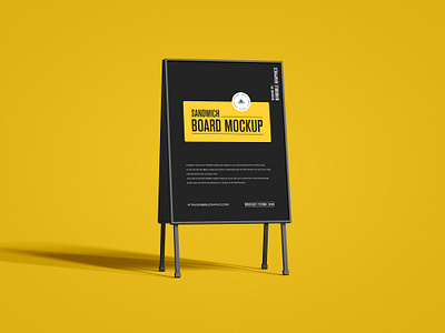 Free Sandwich Board Mockup sandwich board mockup