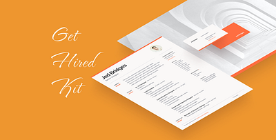 Cover page for a professional presentation cover cover page cv prototype ui