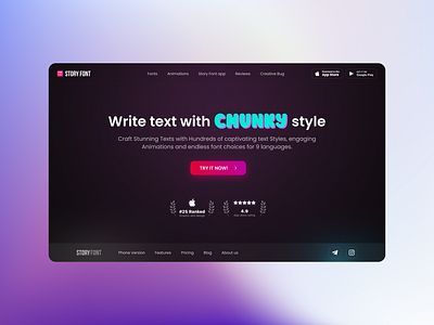 StoryFont Web App 3d animation branding design graphic design illustration logo motion graphics typography ui ux vector