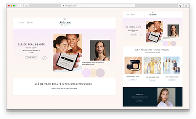 A stunning Landing Page for a beauty brand beauty brand branding home page landing page prototypes ui