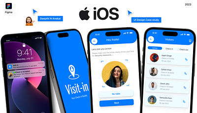 Visitor Management Solution| iOS | UI-UX Design Case study app design product design ui design ux design