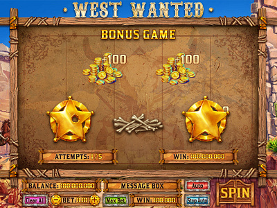 Bonus Game development for the online slot machine "West Wanted" bonus bonus art bonus development bonus game bonus round bonus slot digital art digital design digital graphics gambling game art game design game graphics graphic design slot design slot designer slot machine western slot wild west slot