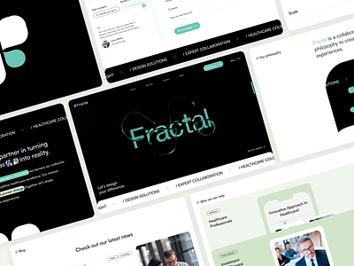 Website for Fractal - Healthcare Studio clean company website consulting doctor healthcare website landing page medical consulting startup ui ux web design