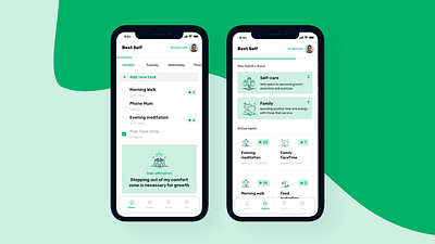 🌟 Mental Health & Healthy Habits App 🌟 checklist dailyaffirmations dailyui design figma habit habittracking ios mentalhealth streaks todolist tracking ui uidesign ux wellbeing