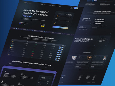 Crypto Exchange & Buy/Sell Landing Page bitcoin blockchain crypto buy sell crypto exchange crypto landing page crypto platform crypto wallet cryptocurrency website defi defi landing page defi website design gift card trade landing page product design staking landing page token uiux ux design web design web3