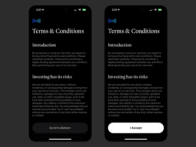 Terms and conditions 8.6.24 daily UI app mobile terms ui ux