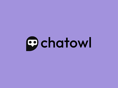 chatowl ai bird chat chat bubble communication education learning logo message owl speech tech technology wisdom wise