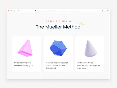 Method Section on Website branding design design concept illustration landing page ui ux website design