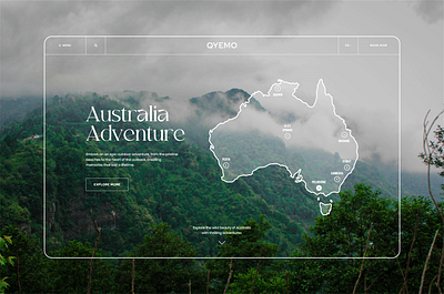 Travel Landing Page / Website adventure design adventure hero design adventure website australia design australia tour webdesign australia website travel design travel hero travel landing page travel web design travel website website design website design and coding website developer