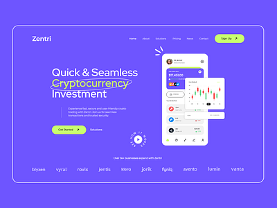 Investment Landing Page / Website application showcase webdesign cryprocurrency website crypto webdesign cryptocurrency web development invest app design invest landing page invest website investing app design investing website investment design investment landing page investment website modern website website design development