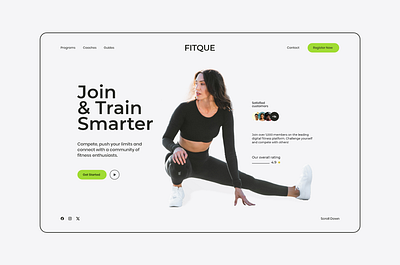 Fitness Landing Page / Website fitness design fitness landing page fitness webdesign fitness website gym design gym webdesign gym website new fitness trend sport design sport webdesign sport website webdesign trend website design and coding