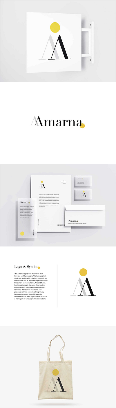 Visual Identity for Amarna Consulting branding consulting design logo visual identity