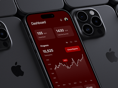 Exercise Monitoring App graphic design motion graphics ui web design