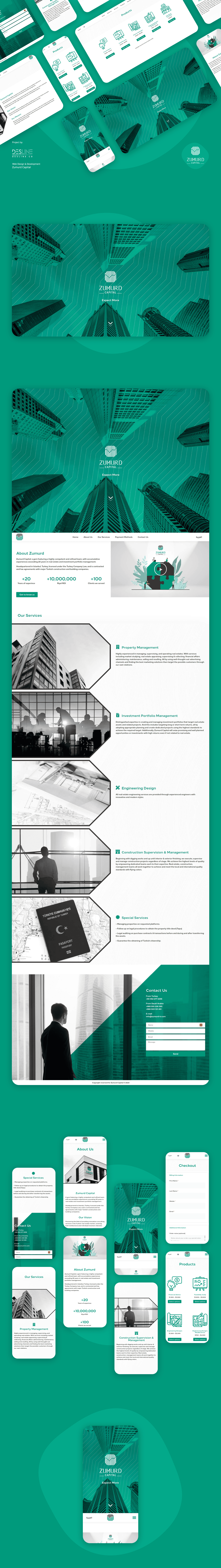 Website Design - Zumurd Capital branding landing page web web design website website design