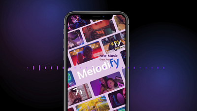 Melodify ai app app design design mobile mobile design ui