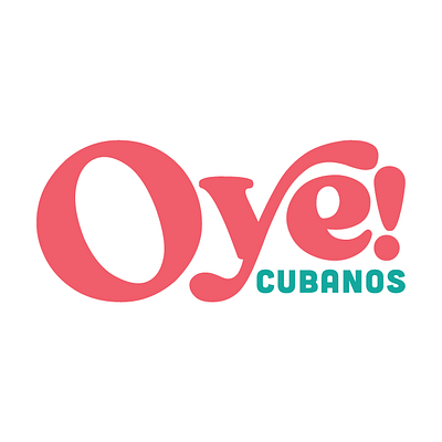 Oye! Cubanos Logo brand branding cuba design graphic design illustration logo typography vector